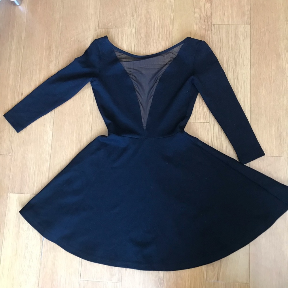 American Apparel black skater Dress